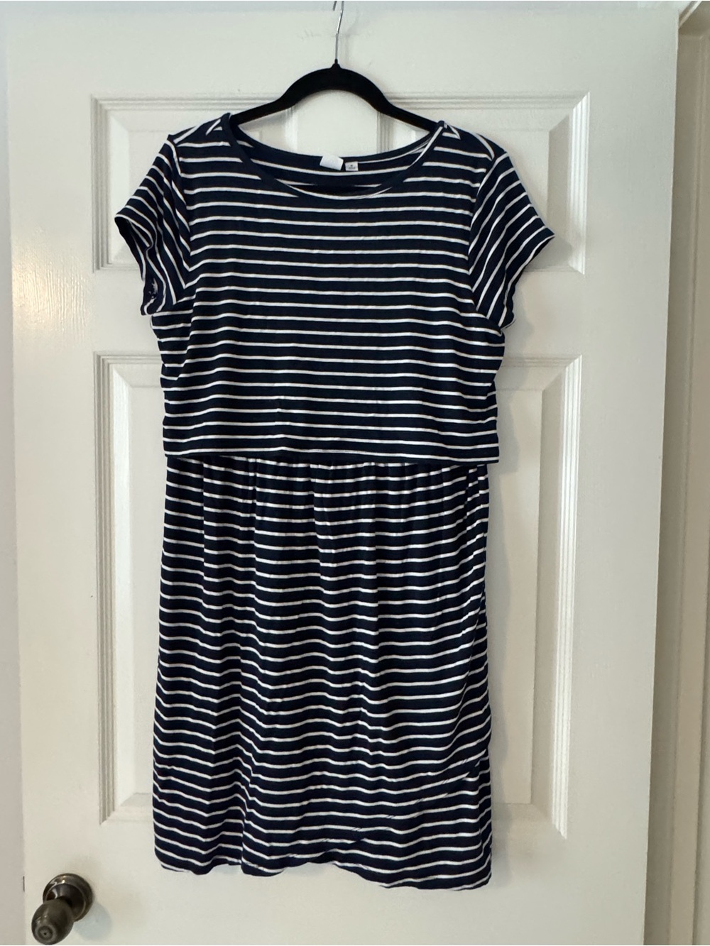 GAP Maternity Striped Nursing T-shirt Dress
